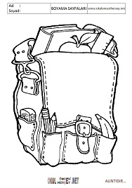 okul-öğeleri boyama sayfaları